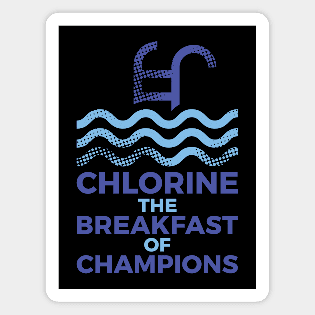 Breakfast of champions funny swimming design Magnet by SzarlottaDesigns